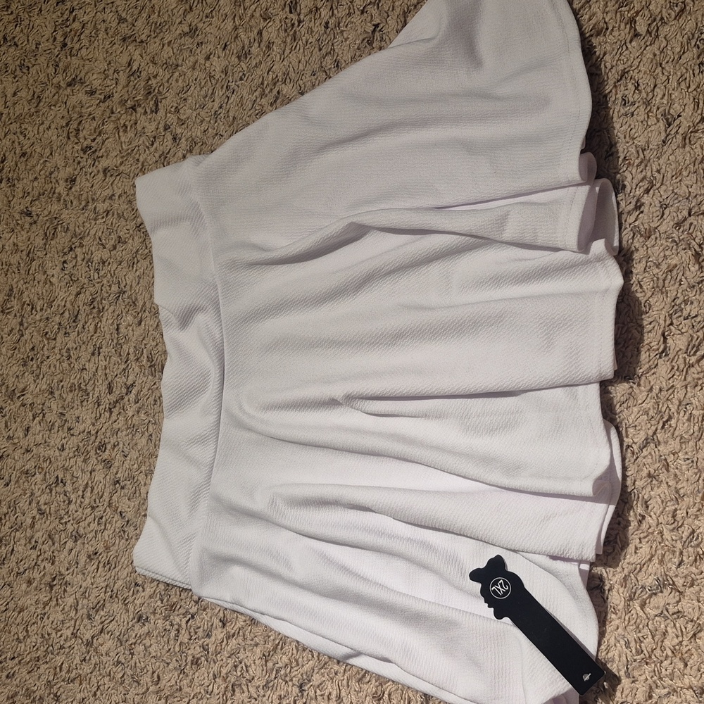 Chic White Skater Skirt - XXL